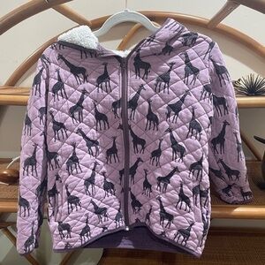 Kickee Pants giraffe print quilted jacket